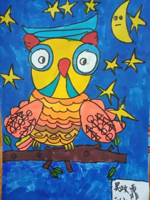 二年级美术课堂《动物朋友们》作品展播