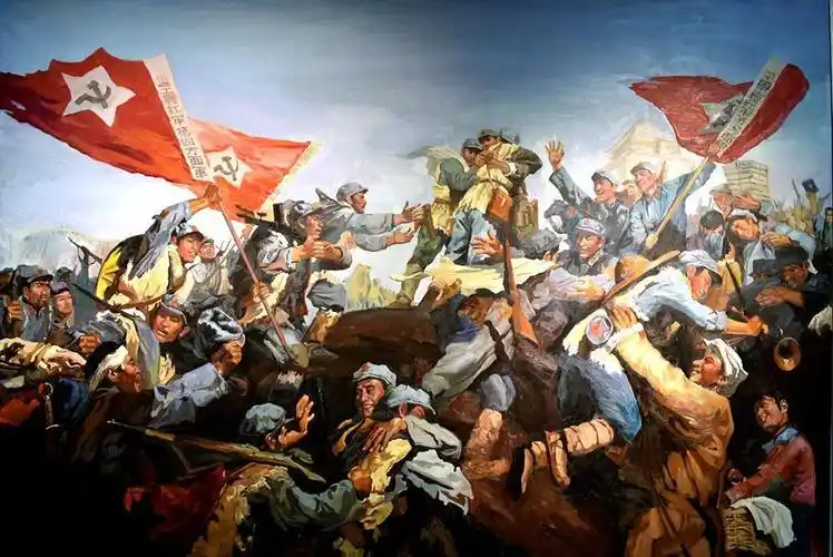 年10月,中国工农红军一,二,四方面军,三大主力在甘肃省会宁县胜利会师