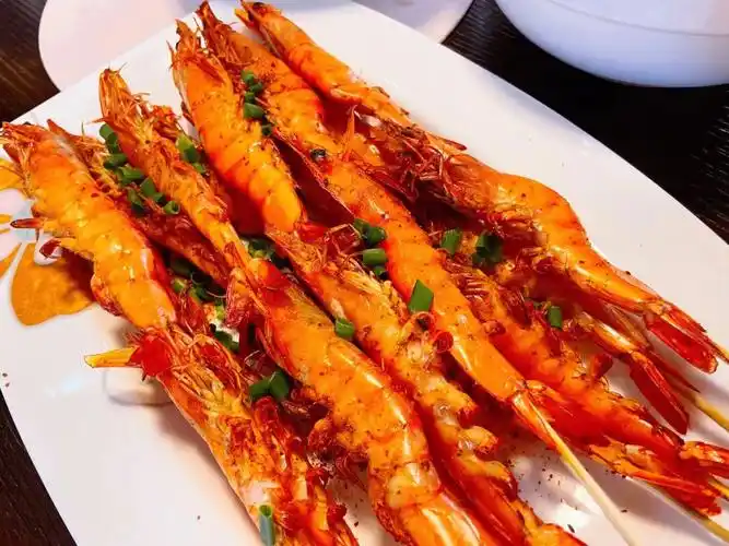 减脂餐秒杀烧烤店的烤虾