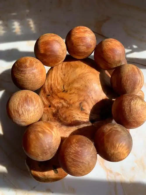 东北原生态琥珀木手串北沉香木珠22 松明子名包阴沉木男女手链 原生态