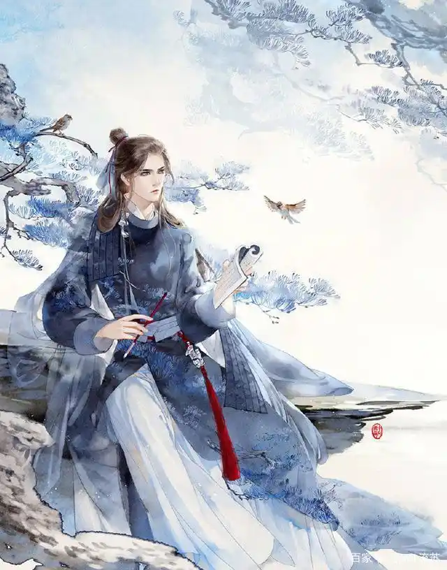 古风美男插画手绘图集