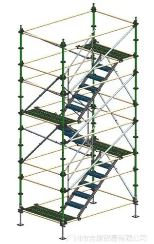 厂家直销高空承插式自锁盘扣式脚手架 桥梁施工安全爬梯通道