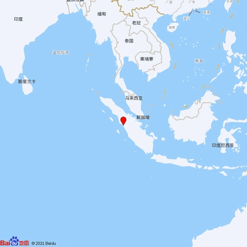 正式速报印尼苏门答腊岛北部发生62级地震