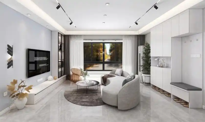 家有二胎120平简约三居室装修