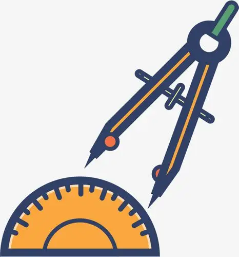 生活用品banner学习用品卡通圆规