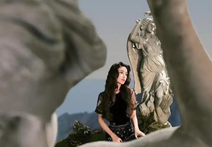 angelababy神话岛屿仙境时尚大片