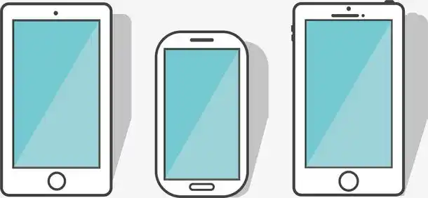 白色卡通手机模型