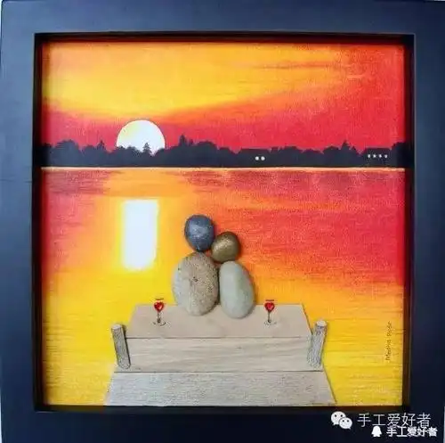 【美国的卵石艺术家medharode的鹅卵石作品】