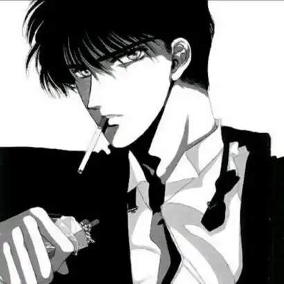 黑白系男头动漫,动漫头像图片