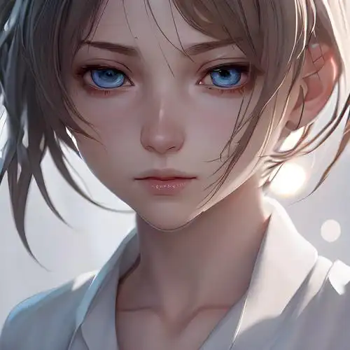 白衬衫女生头像背影