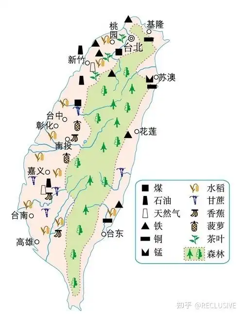 中国地理南方地区之祖国的神圣领土台湾省