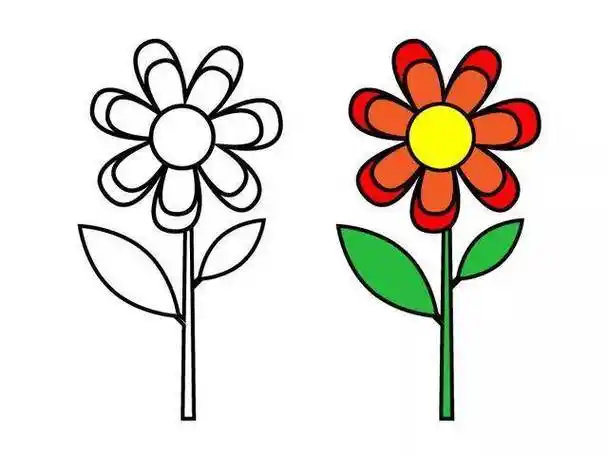 好看的花朵简笔画 花朵简笔画简单又好看