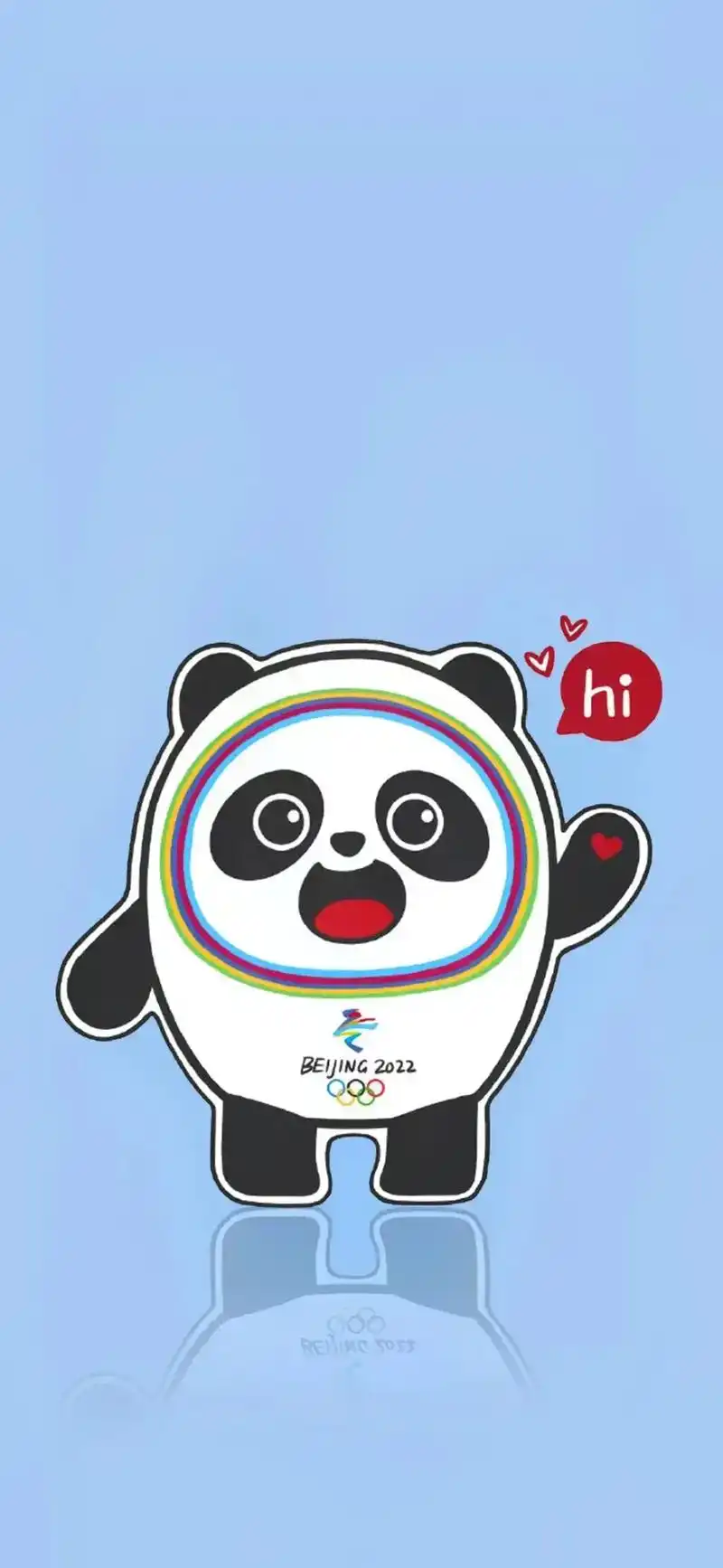 冬奥运吉祥物冰蹲蹲壁纸来了