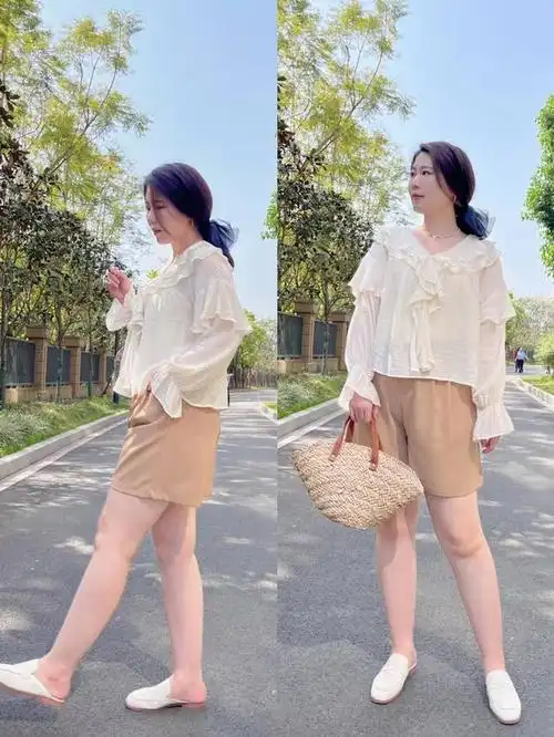 120-140斤微胖中年女性穿搭,不需要减肥,也能穿出精致感