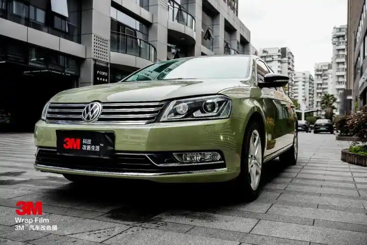 3m改色g5139高亮卡其绿装贴案例-大众迈腾_迈腾社区_易车社区