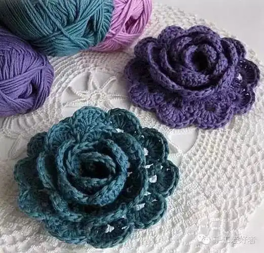 钩花教程新手学钩花朵,钩针编织花朵的方法图解(钩针编织基础:钩花