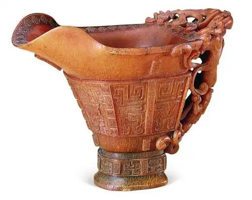 故宫珍品犀角杯,比金玉更昂贵,数量稀少