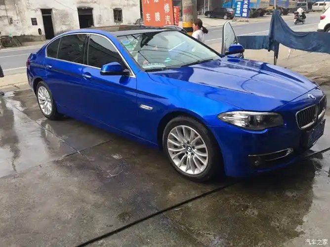 【图】5系贴了深蓝色膜,感觉帅掉渣!_宝马5系论坛_汽车之家论坛