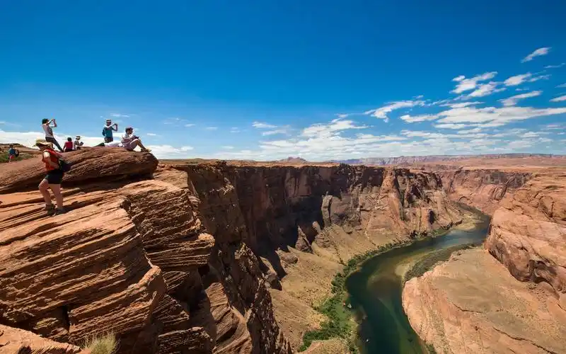 美国马蹄湾风景宽屏电脑桌面主题壁纸