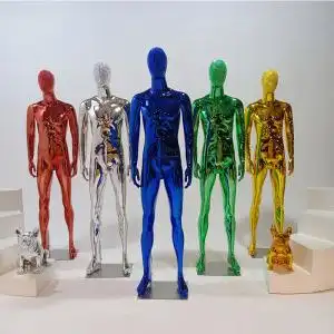 男装模特道具全身电镀服装店橱窗假人体模型衣架韩版休闲衣服展示