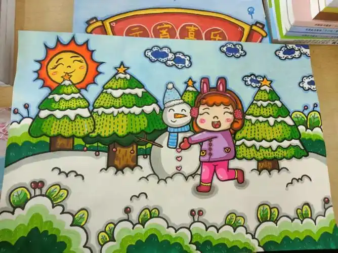 主题画冬天