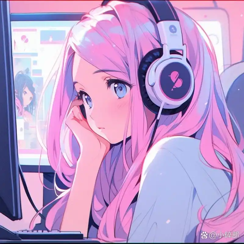 可爱头像|网瘾少女的耳机 简简单单戴个耳机.