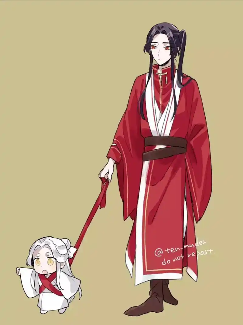 若邪太可爱了吧 花城主带娃,小若邪太可爱了吧#天官赐福# #花城谢怜