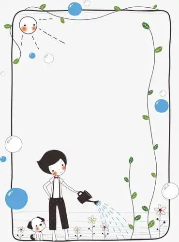 简笔画ppt 背景 背景图片 边框 模板 设计 相框 14932894 竖版 竖屏
