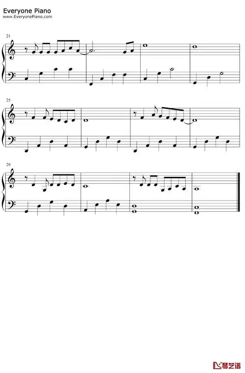 蓝莲花钢琴谱-许巍-c调简单版-动人旋律引发无数人共鸣2