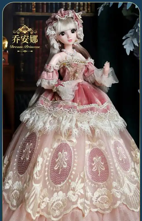 2022儿童节礼物洛丽塔芭比娃娃芭比娃娃仿真精致3d真人版换装多衣服