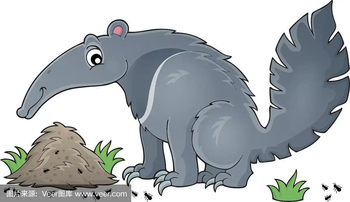 食蚁兽,图像,一只动物,化妆舞会服,蚁丘