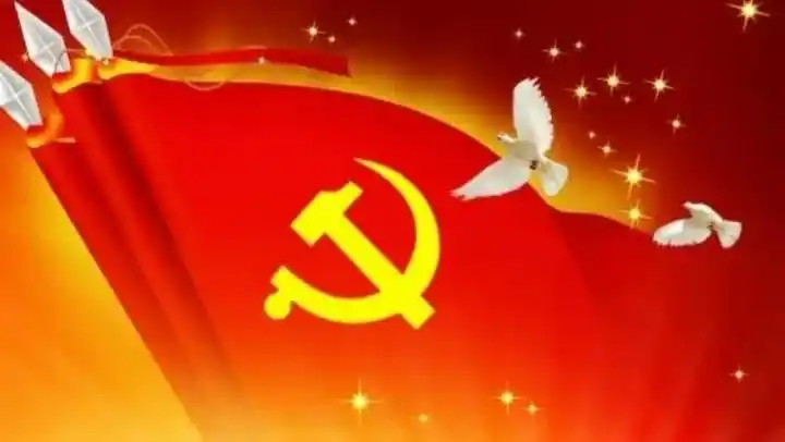 党旗飘扬 作者/矫丽(原创)