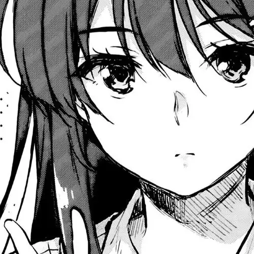 动漫头像黑白厌世风女生头像