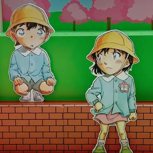 名侦探柯南:照进三次元的樱花班新一小兰,手牵手回家,甜到流泪