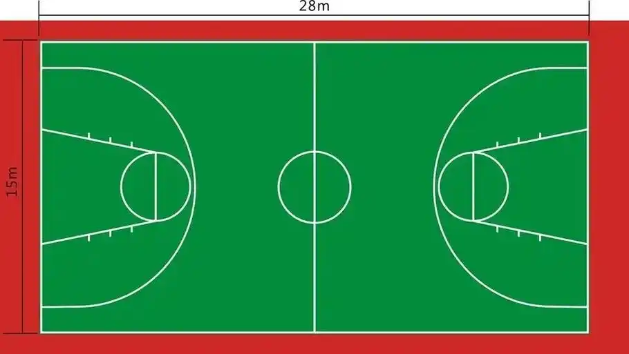 国际标准篮球场,nba标准篮球场 - 抖音