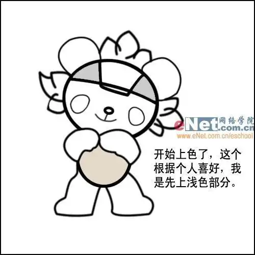 五个福娃的简笔画和名字奥运福娃简笔画3