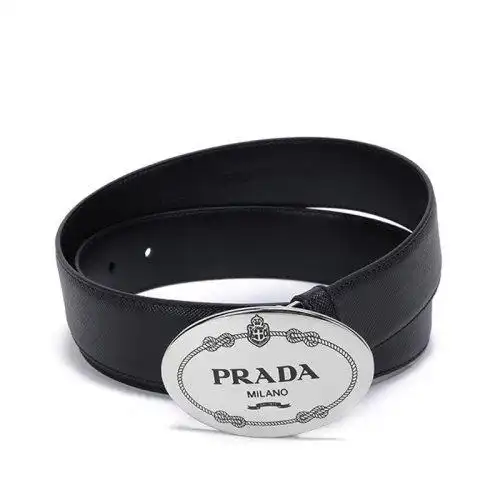 prada/普拉达 2021款 男士皮革板扣式皮带腰带 2cm232 053【正品 价格