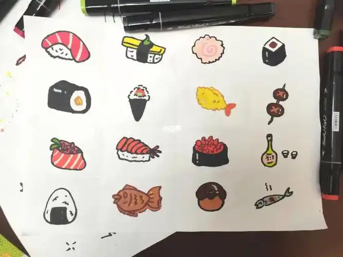 寿司简笔画
