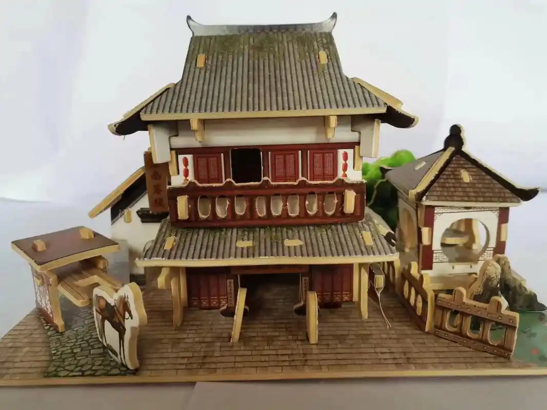 木制工艺品 #手工小房子 #古建筑之美 #传承古代文化欣赏 - 抖音