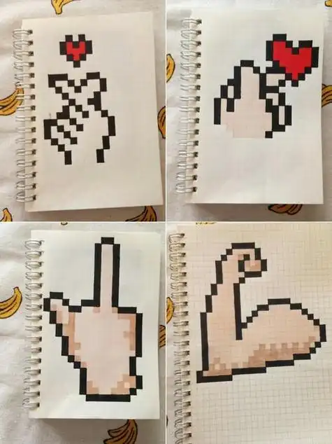 马克本方格简笔画