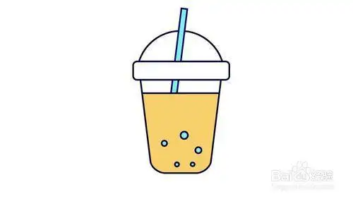 食物饮料简笔画带色彩