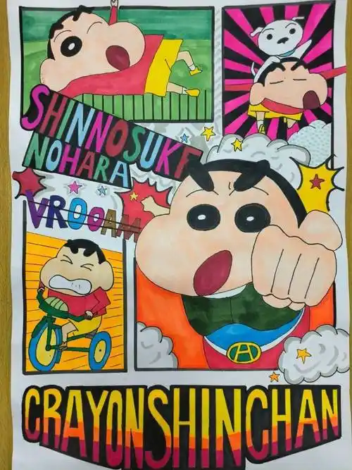 巧手绘海报 纸上展"英"彩—文峰小学部六年级开展"英语特色电影海报