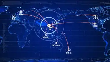 全球三维科技地图