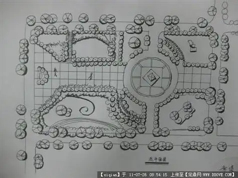 简单的小区平面图简笔画