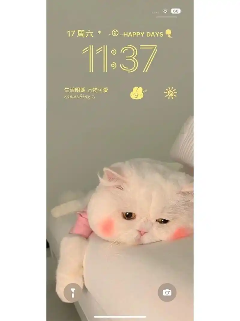 iphone14pro锁屏壁纸～可可爱爱～ 今年比去年的13pro还难搞 主屏幕