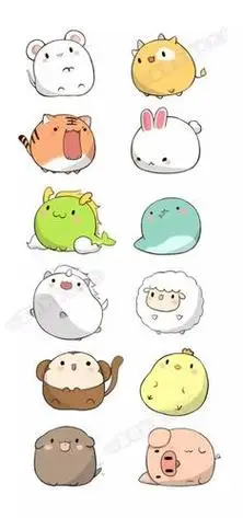 十二生肖简易图画法十二生肖怎么画十二生肖简笔画画法q版十二生肖简