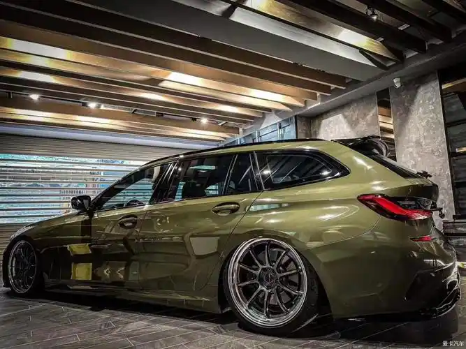 宝马3系g21改装气动避震低趴姿态案例-爱卡汽车网论坛