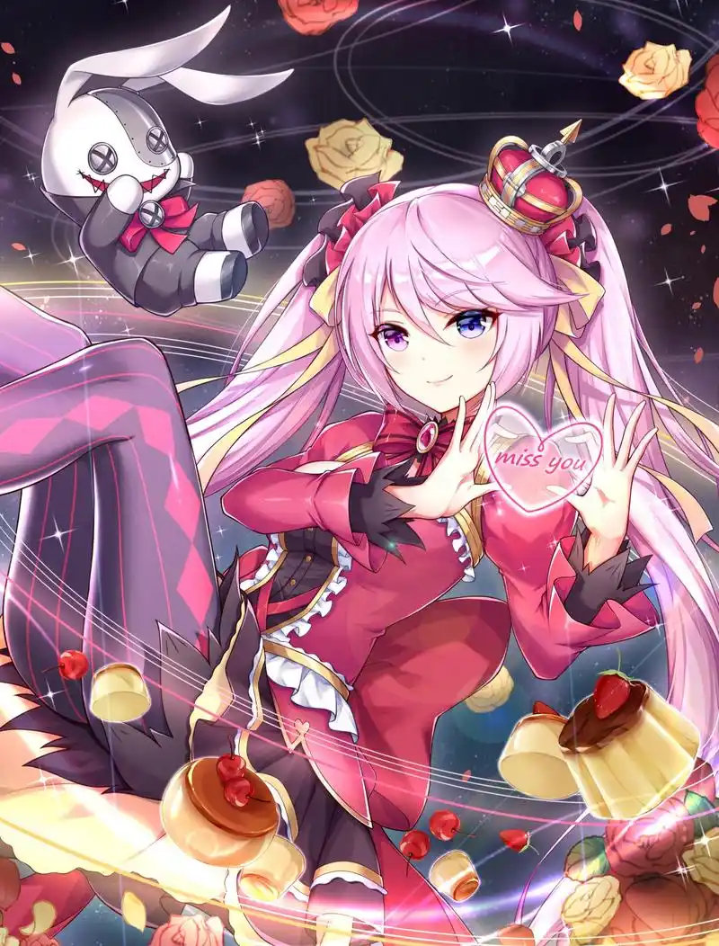 十一位二次元双马尾美少女插画,留下一张你的珍藏就可以拿走了