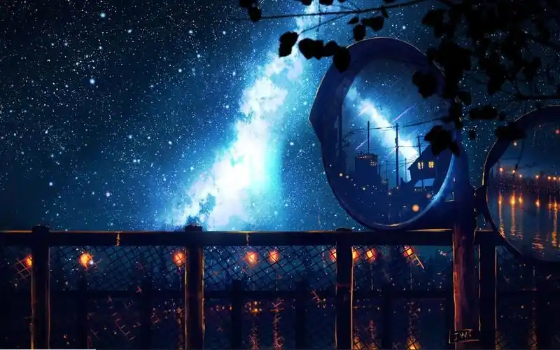 wallpaperengine镜面星空治愈风动态壁纸推荐