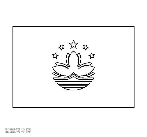 澳门国旗简笔画